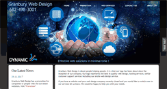 Desktop Screenshot of granburywebdesign.com